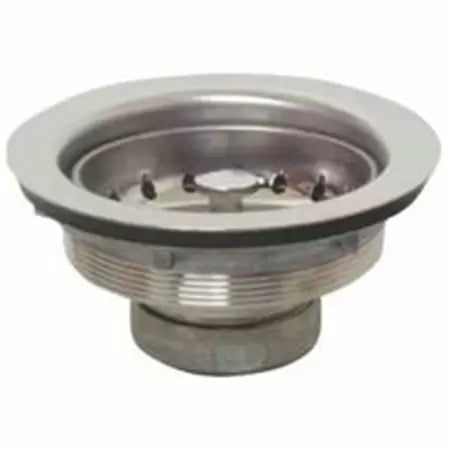 Plumb Pak 3-1/2 in. Dia. Brushed Sink Strainer Chrome