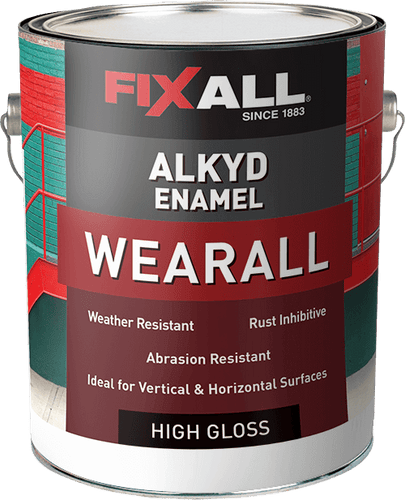 FixAll Wearall Alkyd Enamel High-Gloss White - 1 Gallon