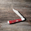 Case Peach Seed Jig Dark Red Bone CS Mini CopperLock®