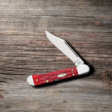 Case Peach Seed Jig Dark Red Bone CS Mini CopperLock®