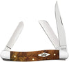 Case Medium Stockman Orange/Yellow Maple Burl
