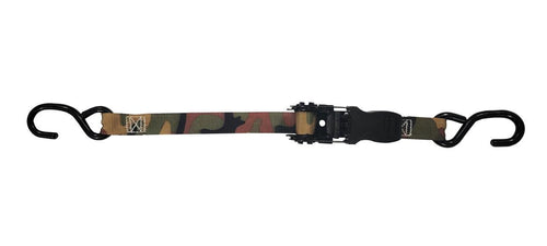 Ancra Cargo  1” x 15’ S-Hook Ratchet Tie-Down, CAMO, 4 Pack