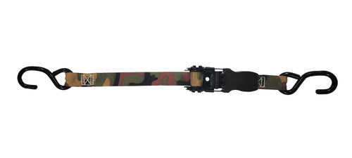 Ancra Cargo  1” x 15’ S-Hook Ratchet Tie-Down, CAMO, 4 Pack