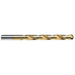 Drill Bit, Titanium, Jobber Length, 3/8-In.