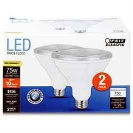 LED Light Bulbs, Par38, 10.5-Watts, 750-Lumens, 2-Pk.