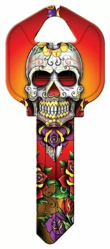 HyKo Products Kw1-29 Painted Skull Blank Key