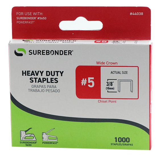 Surebonder 44038 #5 Staples 3/8-Inch