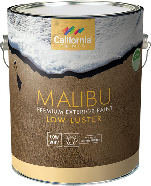 California Products Malibu Premium Exterior Paint Low Luster Deep Base - 1 Gallon
