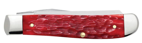 Case Peach Seed Jig Dark Red Bone CS Mini Trapper