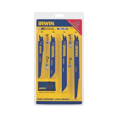 Irwin 11-Piece Set Reciprocating Saw Blades With Weldtec