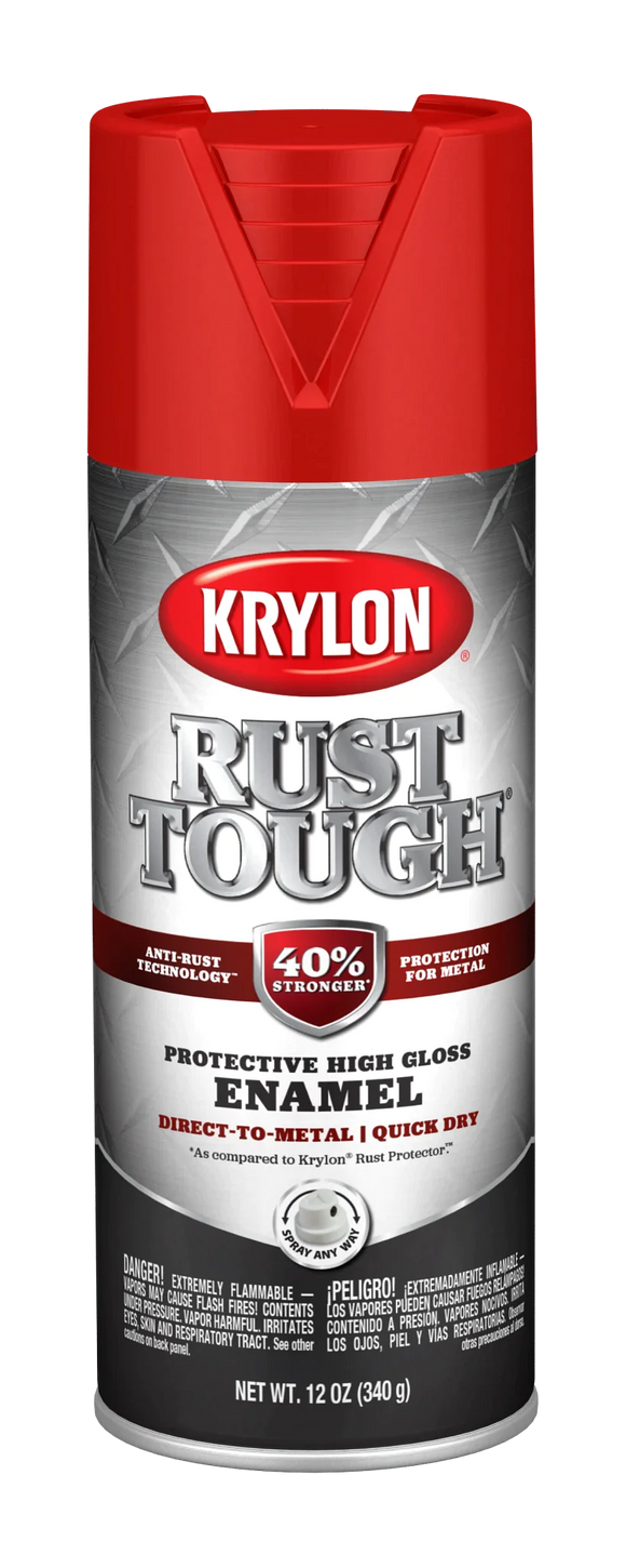 Krylon Rust Tough® With Anti-Rust Technology™ Enamel Gray Rust 12 oz. (12 oz., Gray Rust)