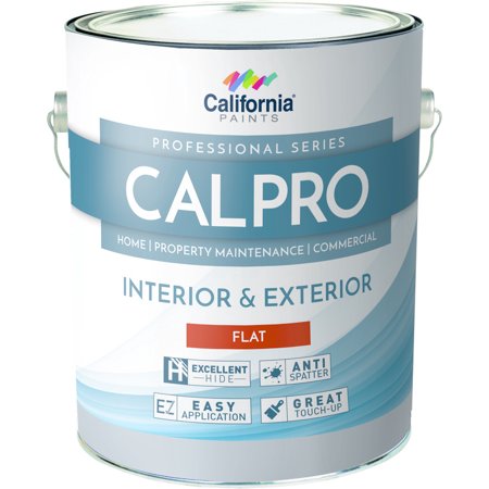California Products CalPro Interior/Exterior Flat Medium Base - - 1 gal