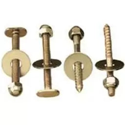 Plumb Pak Toilet Bolt & Screw Sets, Chrome Plated 1/4