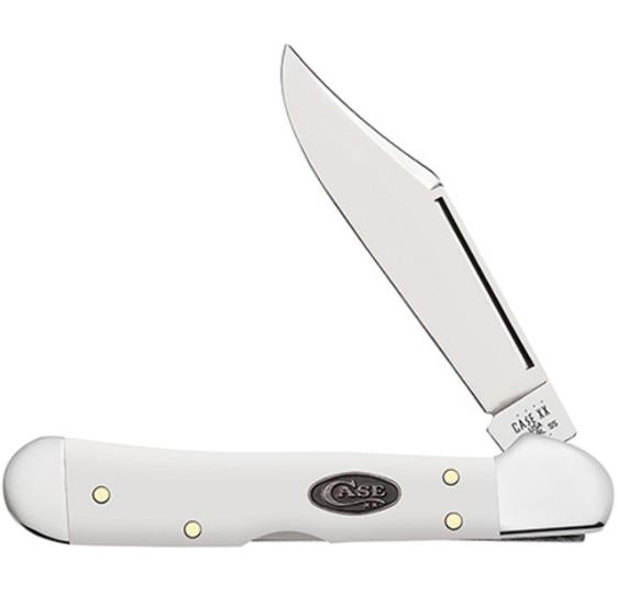 Case XX Knives Mini Copperlock White Synthetic Stainless Pocket Knife