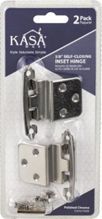 INSET HINGE POLISHED CHROME 2PK