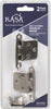 OVERLAY HINGE SATIN NICKEL 2PK