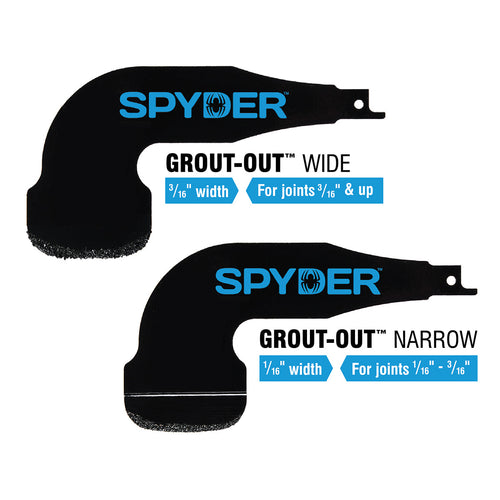 Spyder Products Grout-Out™ Reciprocating Blades 1/16 & 3/16