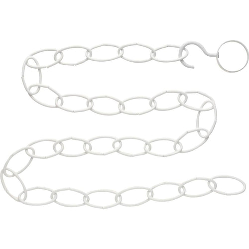 National 36 In. White Steel Hanging Plant Extension Chain/Hook Kit