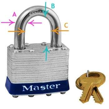 MasterLock 3KA 3464 3ka Key 3464 Padlock Randm Key