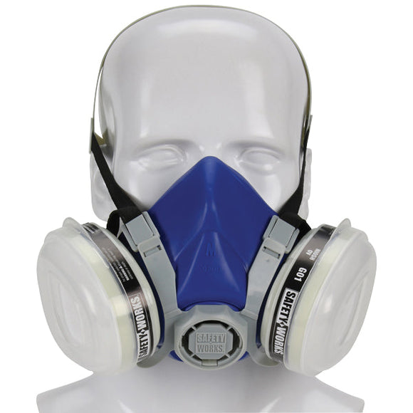SAFETY WORKS Paint & Pesticide Half Mask Respirator
