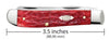 Case Peach Seed Jig Dark Red Bone CS Mini Trapper